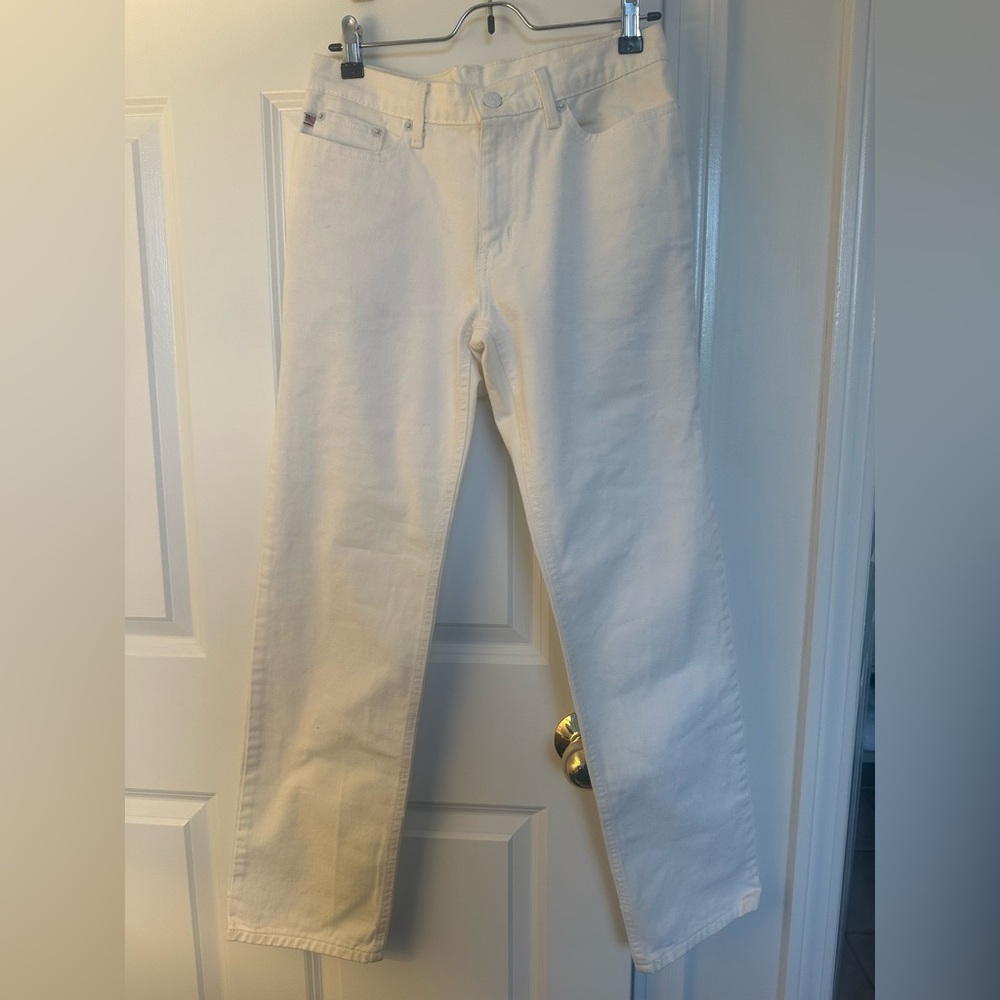 Polo Jeans Co Ralph Lauren Saturday Jean Straight Leg Cream/Ecru Size 2